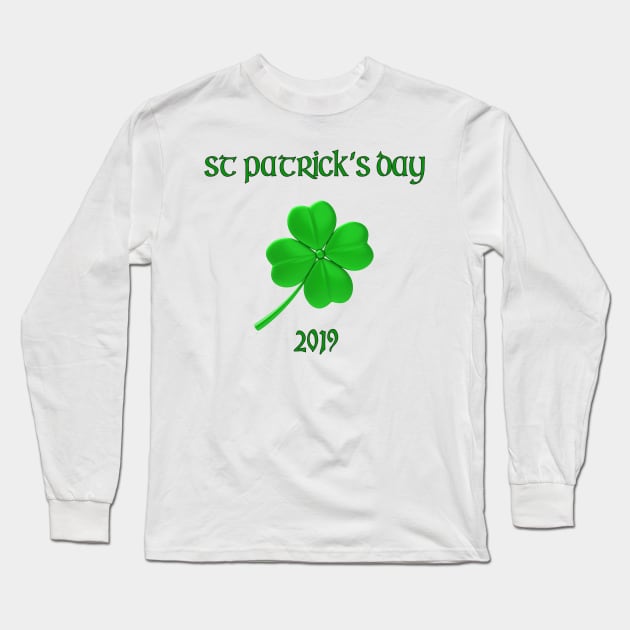 St patricks day 2019 Long Sleeve T-Shirt by Sritees